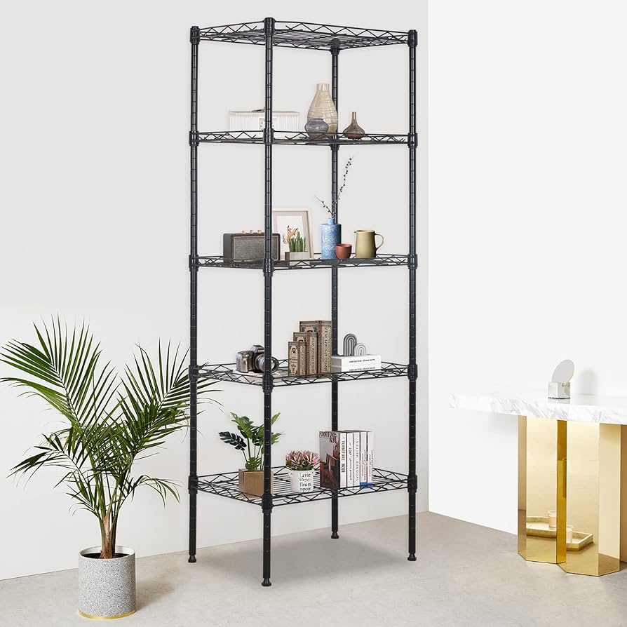 Amazon.com: FDW 17L x 12W x 48H Wire Shelving 5 Tier